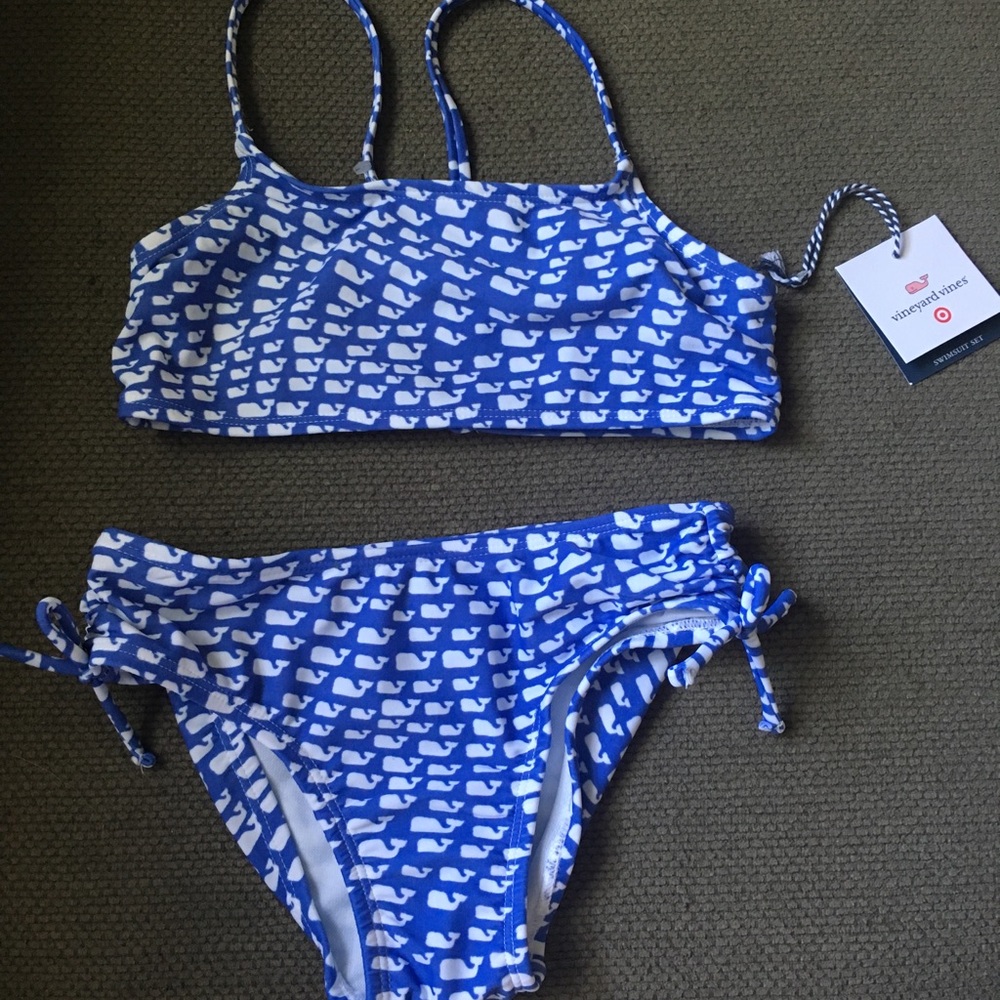 Girls vineyard vines bathing suit size S 6/6X